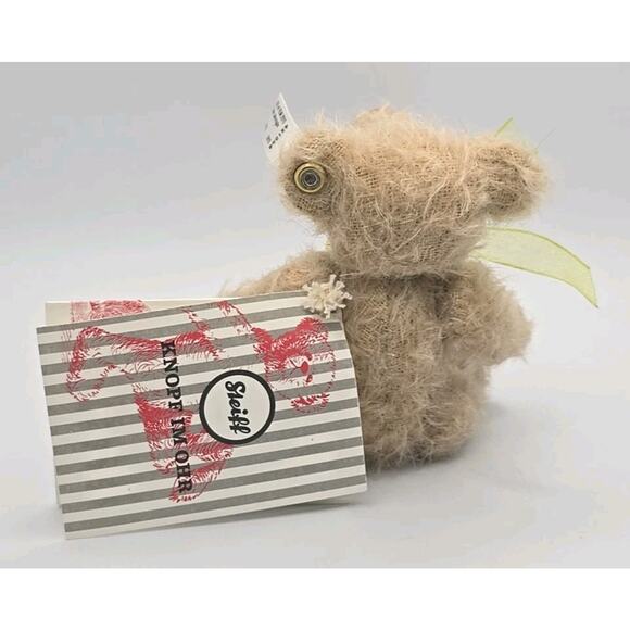 Steiff Club 2019 Teddy Bear Tan Mohair Plush Loyalty ID Button & COA Tag U315/3 - Picture 9 of 13